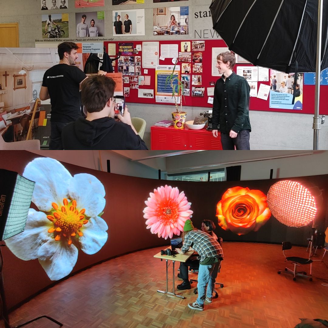 in einer virtual production wird social media content gefilmt
